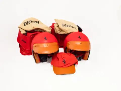 Ferrari — Pair of Ferrari 550 Barchetta Helmets