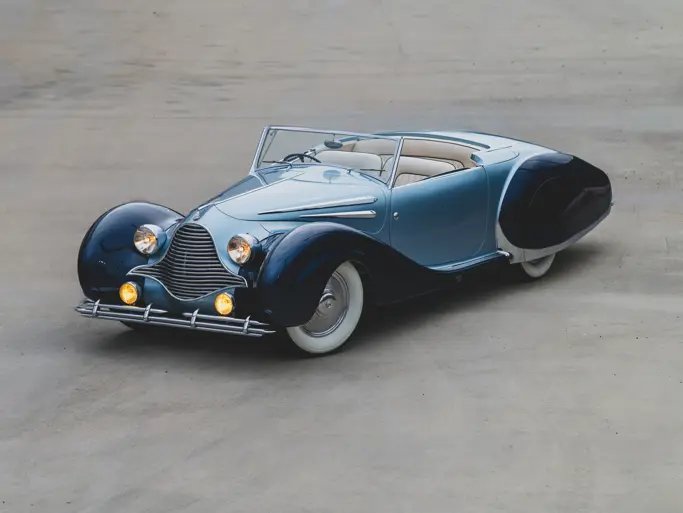 Talbot-Lago — 1947 Talbot-Lago T26 Record Cabriolet by Figoni et Falaschi, RM Sotheby's, The Monterey Auction 2026